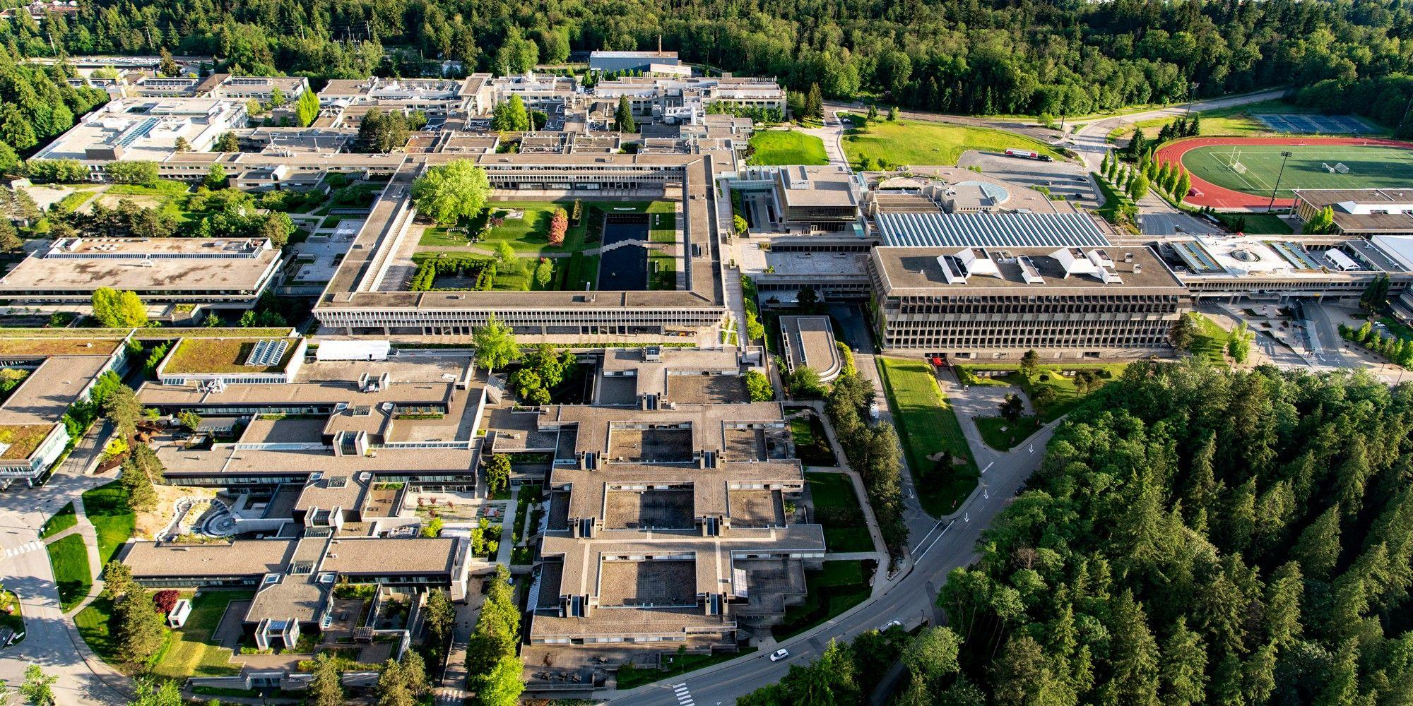 캐나다 사이먼프레이저대학교 Simon Fraser University 버나비 캠퍼스 전경